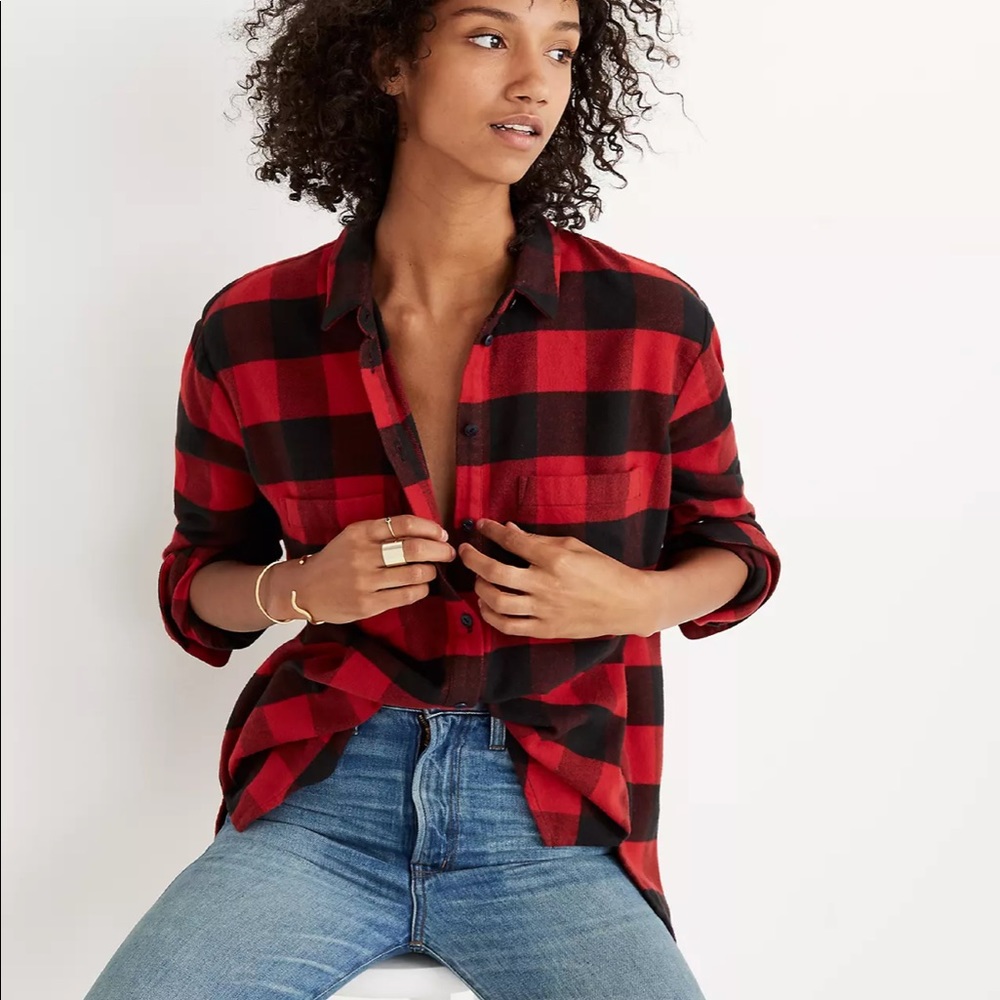 Madewell Buffalo Check Flannel Shirt